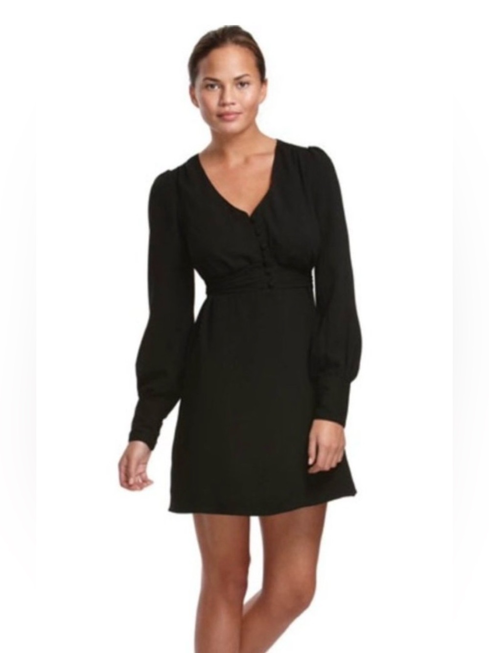 Alice Temperly for Target Black Long Sleeve Mini Dress, size XS